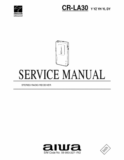 Aiwa CR-LA30 Service Manual - Stereo Radio Receiver - Type Y, YZ, YH, YL, DY - pag. 10